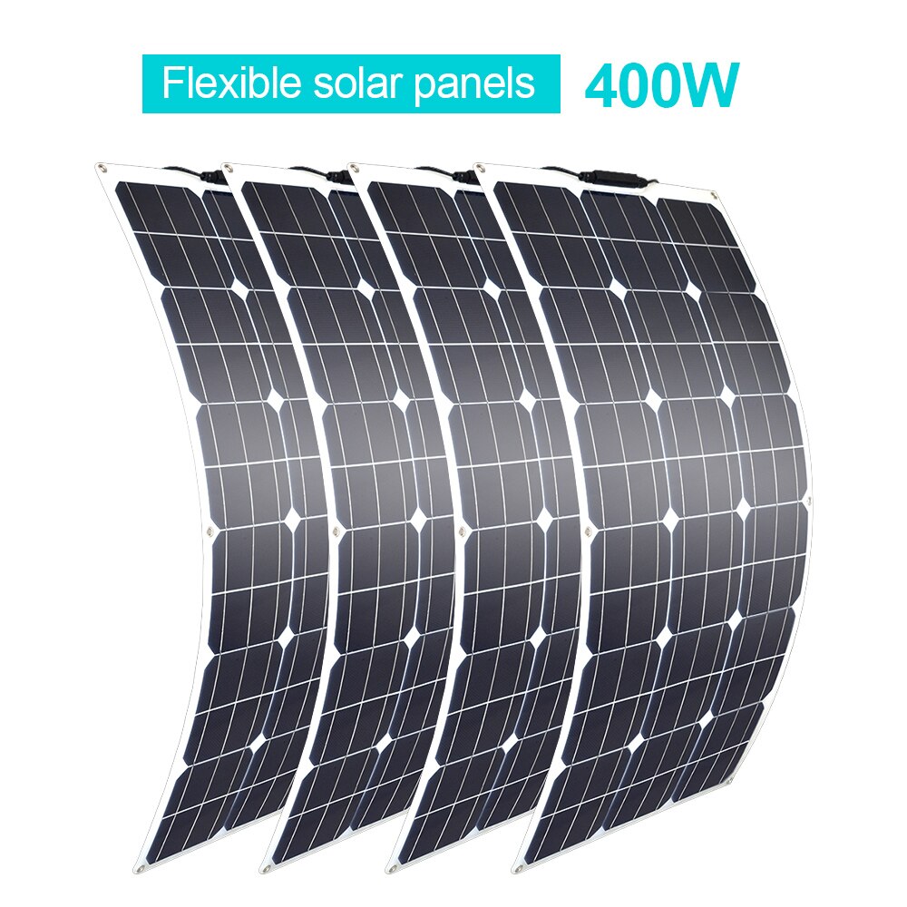 Flexible Solar Panel 100w 200w 300w 400w 500w 600w 1000w for RV Boat Car Home 12V 24V Battery Charger