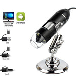 Professional USB Digital Microscope 1000X 1600X 8 LEDs 2MP Electronic Microscope Endoscope Zoom Camera Magnifier+ Lift Stand