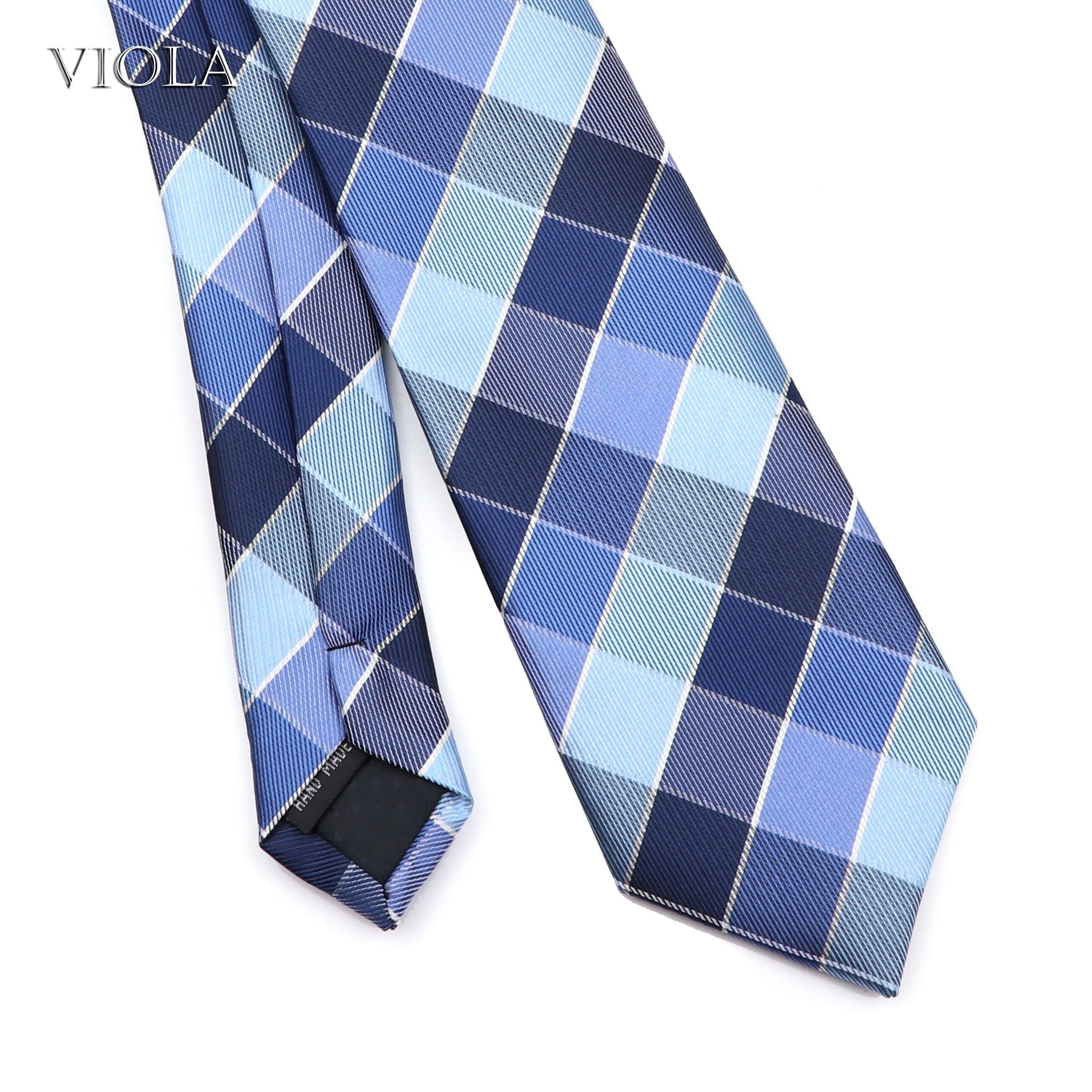 Classic Plaid Polyester Necktie 7cm Fashion Young Male Office Tie Party Daily Casual Suit Striped Cravat Top Men Gift Accessory