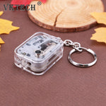Kids 18 Tones DIY Music Box Movement Keychain Toys Baby Handy Crank Musical Instrument Toy for Baby Birthday Gifts