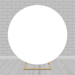 Round Backdrop Circle Background Covers White Pink Blue Black Solid Color Party Birthday Baby Shower Decoration Photo Studio
