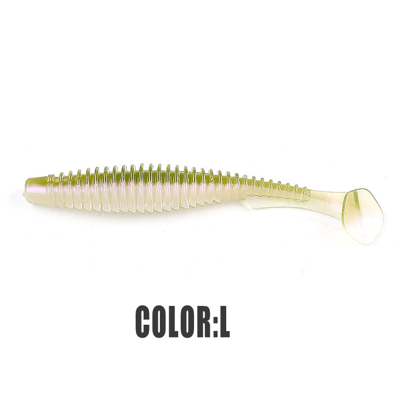 2022 supercontinent new t tail 51mm/76mm/101mm predator's soft lure, artificial lure for bass fishing With salt add fishy smel