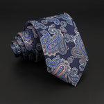 Novelty Ties Men&#39;s Formal 7cm Soft Silk Necktie Paisley Floral Dots Business Wedding Neck Tie Gravatas Daily Wear Accessory Gift