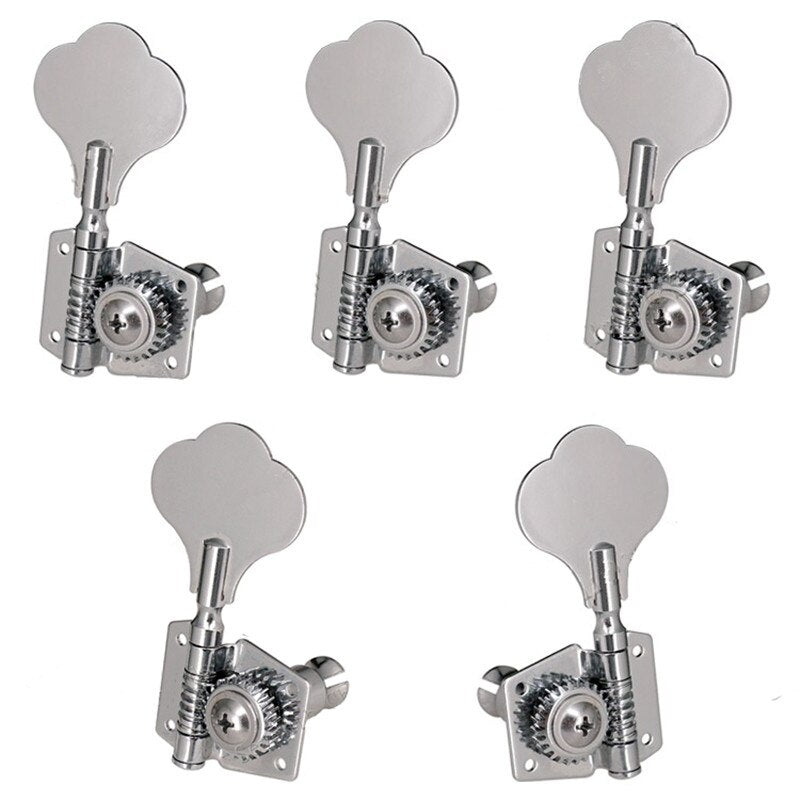 A Set 4Pcs 5Pcs 6Pcs Sliver Gold Opened Electric Bass Guitar Tuning Pegs Machine Heads Tuners For Bass Guitar Accessories Parts