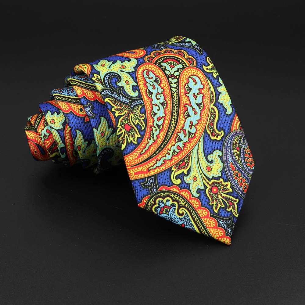 Novelty Ties Men&#39;s Formal 7cm Soft Silk Necktie Paisley Floral Dots Business Wedding Neck Tie Gravatas Daily Wear Accessory Gift