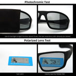 VIVIBEE Men Photochromic Sunglasses Black Sports Goggles Women Color Changing Polarized Driving 2022 Discoloration Sun Glasses