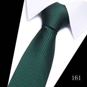 Classic 7cm Ties for Man Silk Tie Luxury Striped Plaid Checks Business Neck Tie for Men Suit Cravat Wedding Party Neckties