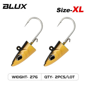 BLUX FLASH SAND EEL 14G/27G Soft Fishing Lure Tail Jig Head Hook Minnow Artificial Bait Saltwater Sea Bass Swimbait Tackle Gear