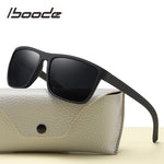 iboode Vintage Sports Style Polarized Sunglasses Men Black Driving Square Sun glasses Shades For Women Luxury UV400 Gafas De Sol