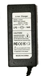 36V 2A battery charger Output 42V 2A Charger Input 100-240 VAC Lithium Li-ion Li-poly Charger For 10Series 36V Electric Bike