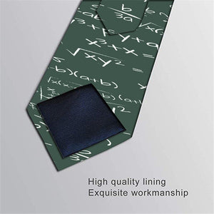 Men&#39;s Fashion digital equation 3D Printed Ties 8cm Black Creative Novelty Necktie Tie For Men Unique Party Wedding Accessories