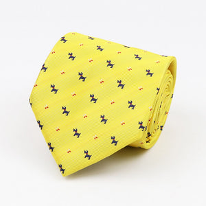 Fashion Men&#39;s Tie Casual Stripe Necktie Business Wedding Party Dress Wear 8cm Boy Birthday Gift Daily Cartoon Cute Yellow Ties