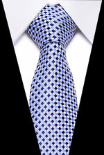 Luxury Wedding Ties 7.5cm Men&#39;s Classic Tie Silk Jacquard Woven Tie Set Business Necktie Accessories Men Necktie