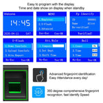 Biometric Fingerprint RFID Access Control Keypad System Electronic USB Time Clock Recorder Attendance Machine +10 Keyfobs Card