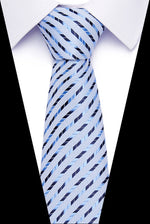 Luxury Wedding Ties 7.5cm Men&#39;s Classic Tie Silk Jacquard Woven Tie Set Business Necktie Accessories Men Necktie