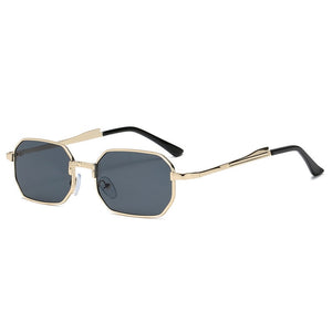 Narrow Men&#39;s Sunglasses Fashion Rectangle Women metal Luxury Brand Sun glasses 2021 Classic Oculos Masculino Glasses UV400