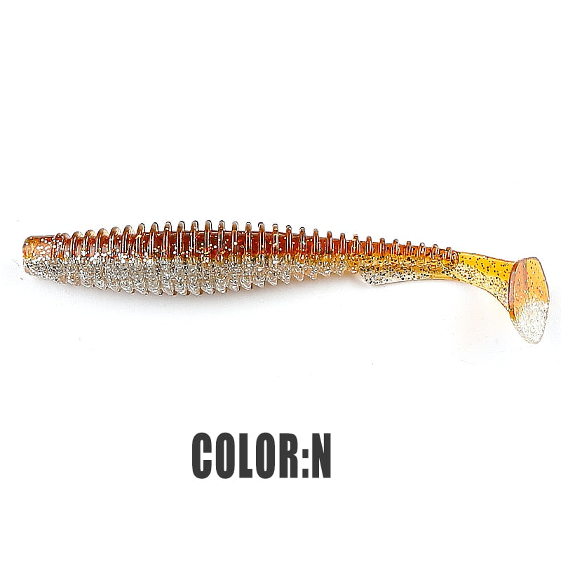 2022 supercontinent new t tail 51mm/76mm/101mm predator's soft lure, artificial lure for bass fishing With salt add fishy smel