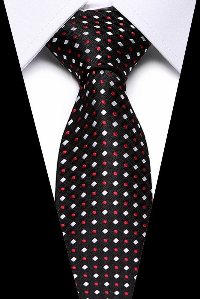 Luxury Wedding Ties 7.5cm Men&#39;s Classic Tie Silk Jacquard Woven Tie Set Business Necktie Accessories Men Necktie