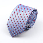 Classic Plaid Polyester Necktie 7cm Fashion Young Male Office Tie Party Daily Casual Suit Striped Cravat Top Men Gift Accessory