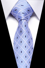 Luxury Wedding Ties 7.5cm Men&#39;s Classic Tie Silk Jacquard Woven Tie Set Business Necktie Accessories Men Necktie