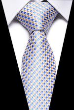 Luxury Wedding Ties 7.5cm Men&#39;s Classic Tie Silk Jacquard Woven Tie Set Business Necktie Accessories Men Necktie
