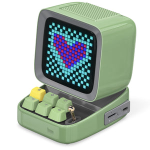 Divoom Ditoo Retro Pixel Art Bluetooth Portable Speaker Alarm Clock DIY LED Display Board, Birthday Gift Home Light Decoration