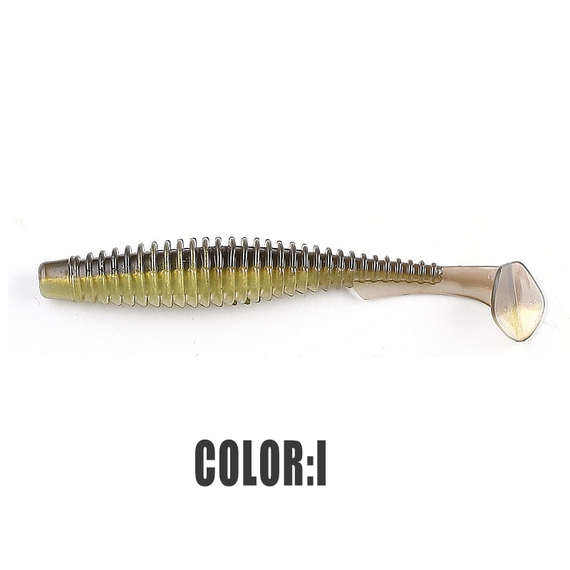 2022 supercontinent new t tail 51mm/76mm/101mm predator's soft lure, artificial lure for bass fishing With salt add fishy smel