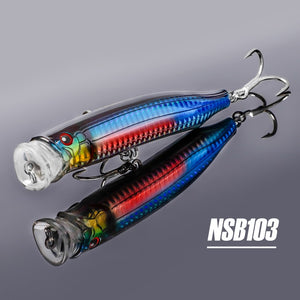 Noeby Feed Popper Spinning Fishing Lure Topwater 100mm20g 120mm29g 150mm55g  Artificial Hard Bait for Pike Tuna Fishing Lures