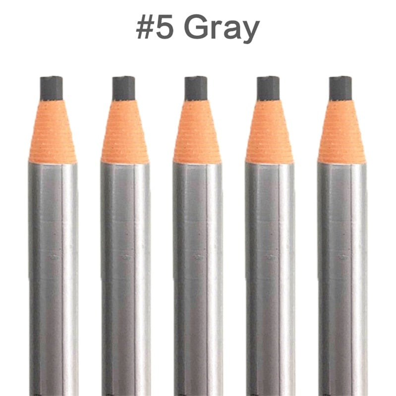 5pcs/Set Eyebrow Pencil Makeup Eyebrow Enhancers Cosmetic Art Waterproof Tint Stereo Types Coloured Beauty Tools Free Shipping