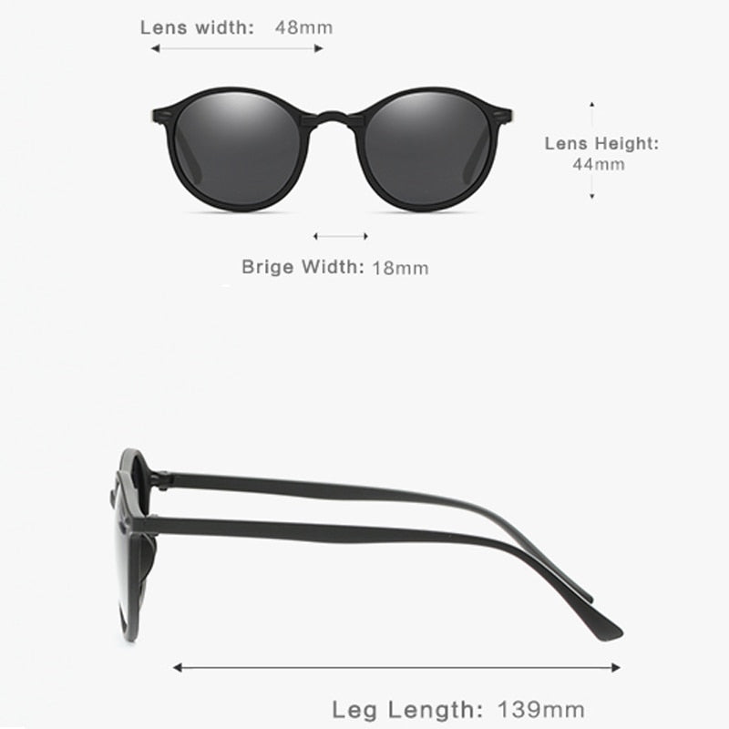 Classic Polarized Sunglasses Men Women Vintage Driving Fishing Sun Glasses Black Coating Glasses for Driver oculos feminino