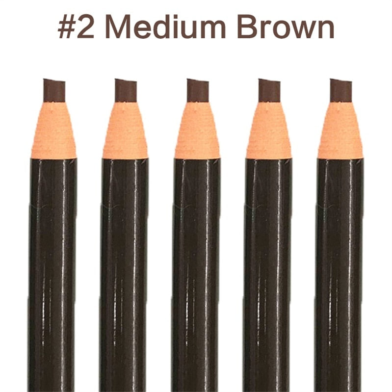 5pcs/Set Eyebrow Pencil Makeup Eyebrow Enhancers Cosmetic Art Waterproof Tint Stereo Types Coloured Beauty Tools Free Shipping