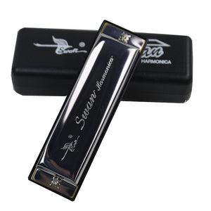 Hot Selling Swan Harmonica Diatonic10 Hole Blues Harp Woodwind Music Instrument  Mouth Organ For Rock Country Folk Jazz Melodica