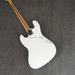 New  4 string electric bass, factory wholesale and retail, white  bass, all colors can  be