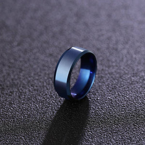 Fashion Charm Jewelry ring men stainless steel Black Rings For Women Custom Engrave Name