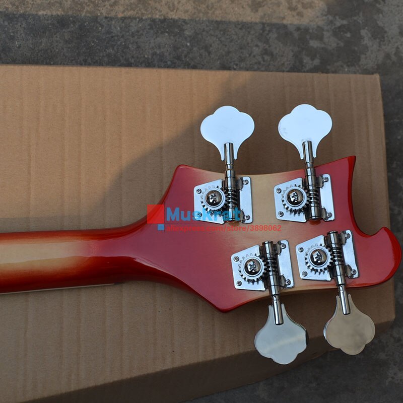 Wholesale Factory Electric Bass Guitar 4 Strings Ricken CS Color R4003 Modle Chrome Hardware
