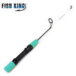 FISH KING Winter Ice Fly Fishing Rod 50/75 CM 2 Sections Fishing Rods With Fishing Wheel Reel  I Gear Tackle