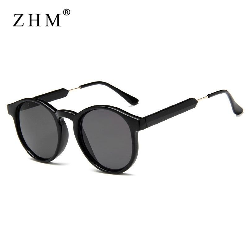 2022 Retro Round Sunglasses Women Men Brand Design Transparent Female Sun Glasses Men Oculos De Sol Feminino Lunette Soleil