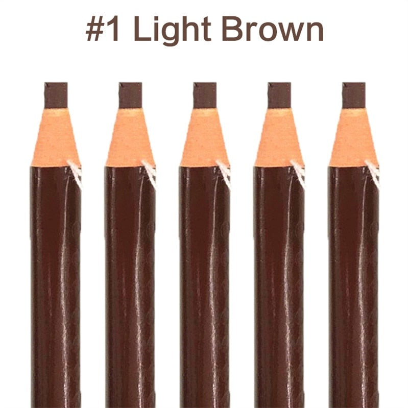 5pcs/Set Eyebrow Pencil Makeup Eyebrow Enhancers Cosmetic Art Waterproof Tint Stereo Types Coloured Beauty Tools Free Shipping