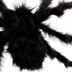 1Pcs 30cm,50cm,75cmSuper big plush spider made of wire and plush black and multicolour style for party or halloween decorations