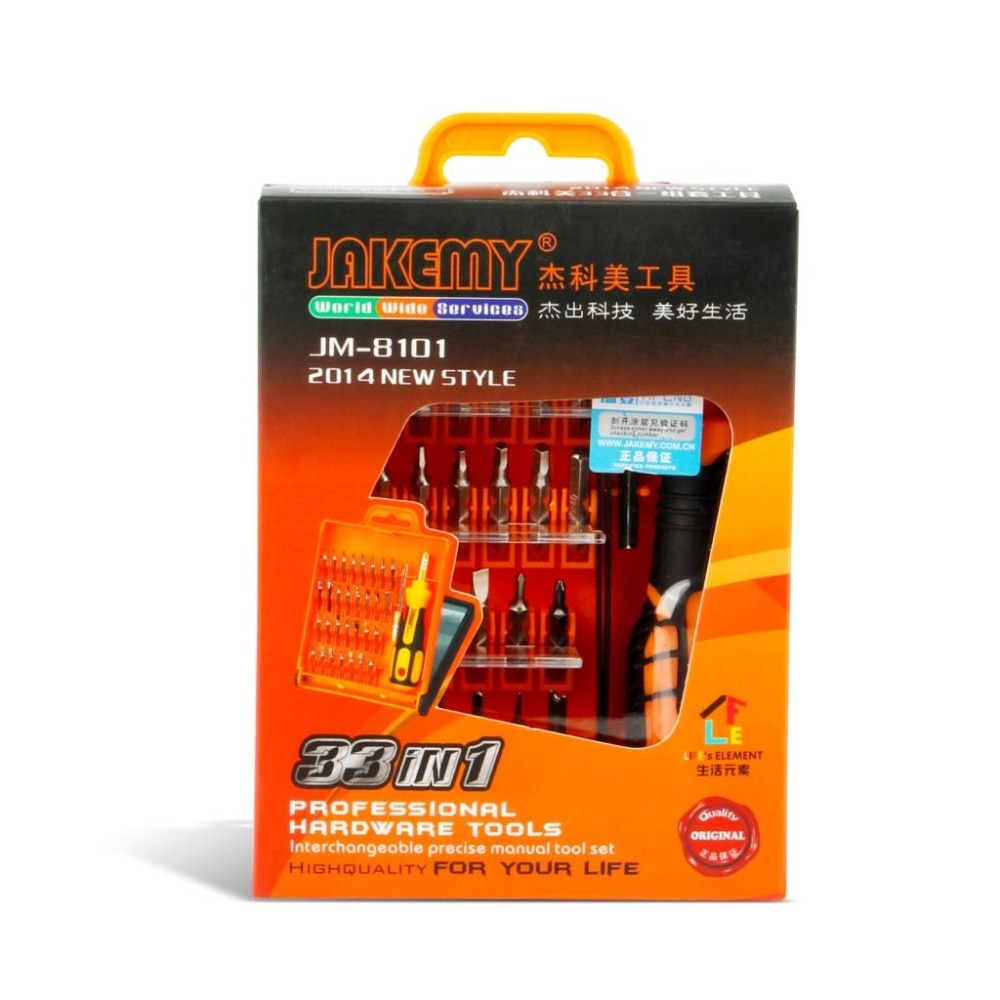 JAKEMY 33 in 1 Precision Screwdriver Set Magnetic Torx Bits Screw Driver Tournevis for Electronic Repair Tools Kit