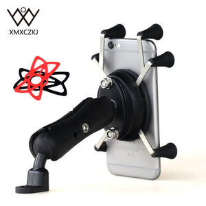 XMXCZKJ Motorcycle Handlebar Rear Mirror Mount Rail  For Support Cellphone Motorcycle For Smart Mobile Phone Moto Holder