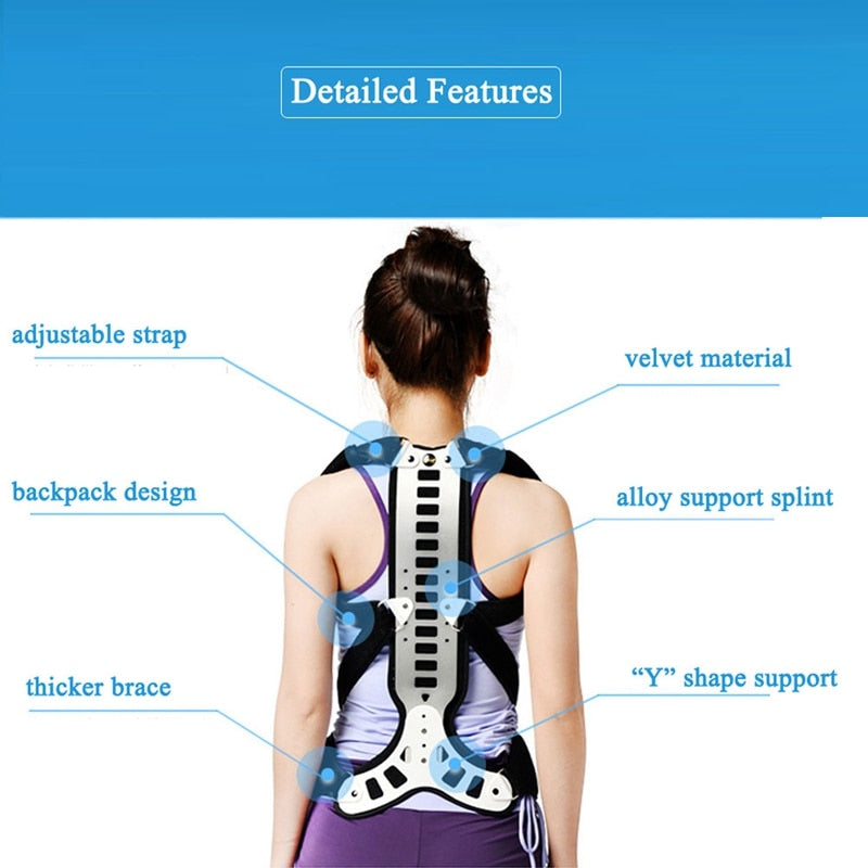 Posture Corrector Back And Shoulder Brace Support For Men Women -  Device To Improve Bad Posture
