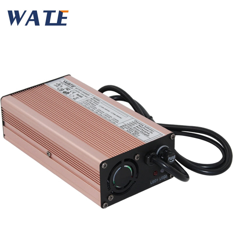 58.8V 5A Charger 14S 52V Li-ion Battery Charger Lipo/LiMn2O4/LiCoO2 Charger Output DC 58.8V With cooling fan Free Shipping