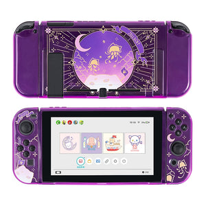 GeekShare Jellyfish Violet Nintendo Switch Shell NS Protective Full Cover Split TPU Soft Case For Nintendo Switch Accessories