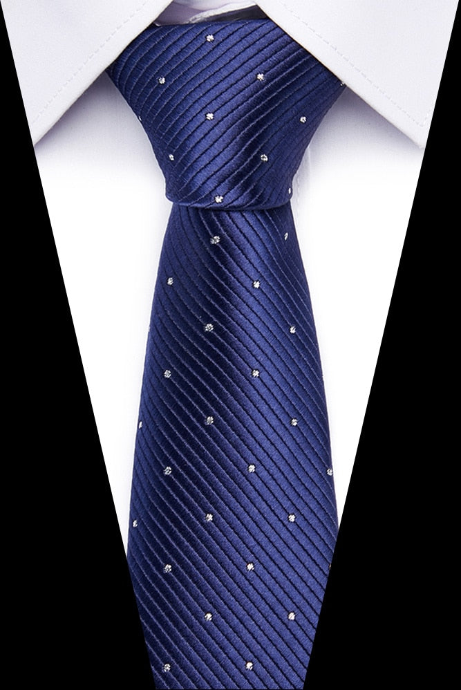 Luxury Wedding Ties 7.5cm Men&#39;s Classic Tie Silk Jacquard Woven Tie Set Business Necktie Accessories Men Necktie