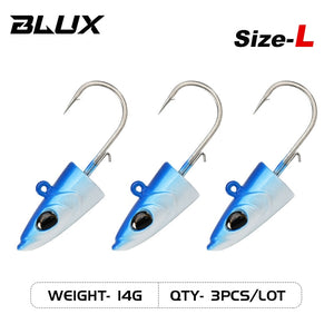 BLUX FLASH SAND EEL 14G/27G Soft Fishing Lure Tail Jig Head Hook Minnow Artificial Bait Saltwater Sea Bass Swimbait Tackle Gear