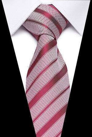Luxury Wedding Ties 7.5cm Men&#39;s Classic Tie Silk Jacquard Woven Tie Set Business Necktie Accessories Men Necktie