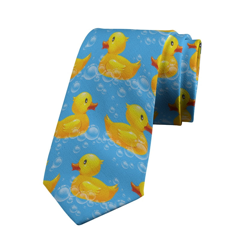 Men&#39;s Yellow Rubber Duck Tie 3D Printed Necktie From Hot TV Show How I Met Your Mother Men Gifts Business Suit Ties Neckwear