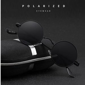 Round Polarized Sunglasses For Men Women Retro Sun Glasses Male Female Brand Designer Metal Frame Eyewear  Oculos De Sol