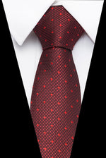 Luxury Wedding Ties 7.5cm Men&#39;s Classic Tie Silk Jacquard Woven Tie Set Business Necktie Accessories Men Necktie